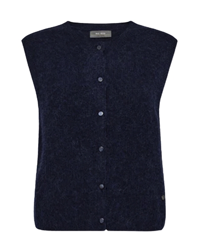 Mos Mosh - MMAlmine Thora Strickweste - Maritime Blue